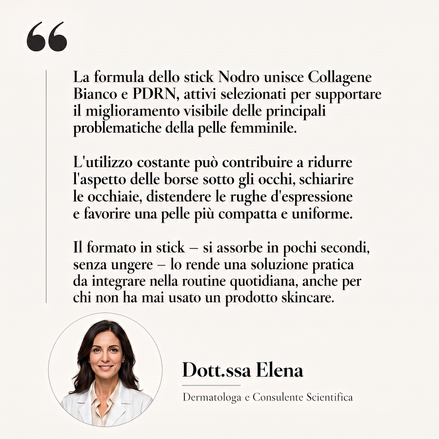 Il parere della dermatologa sullo stick Nodro